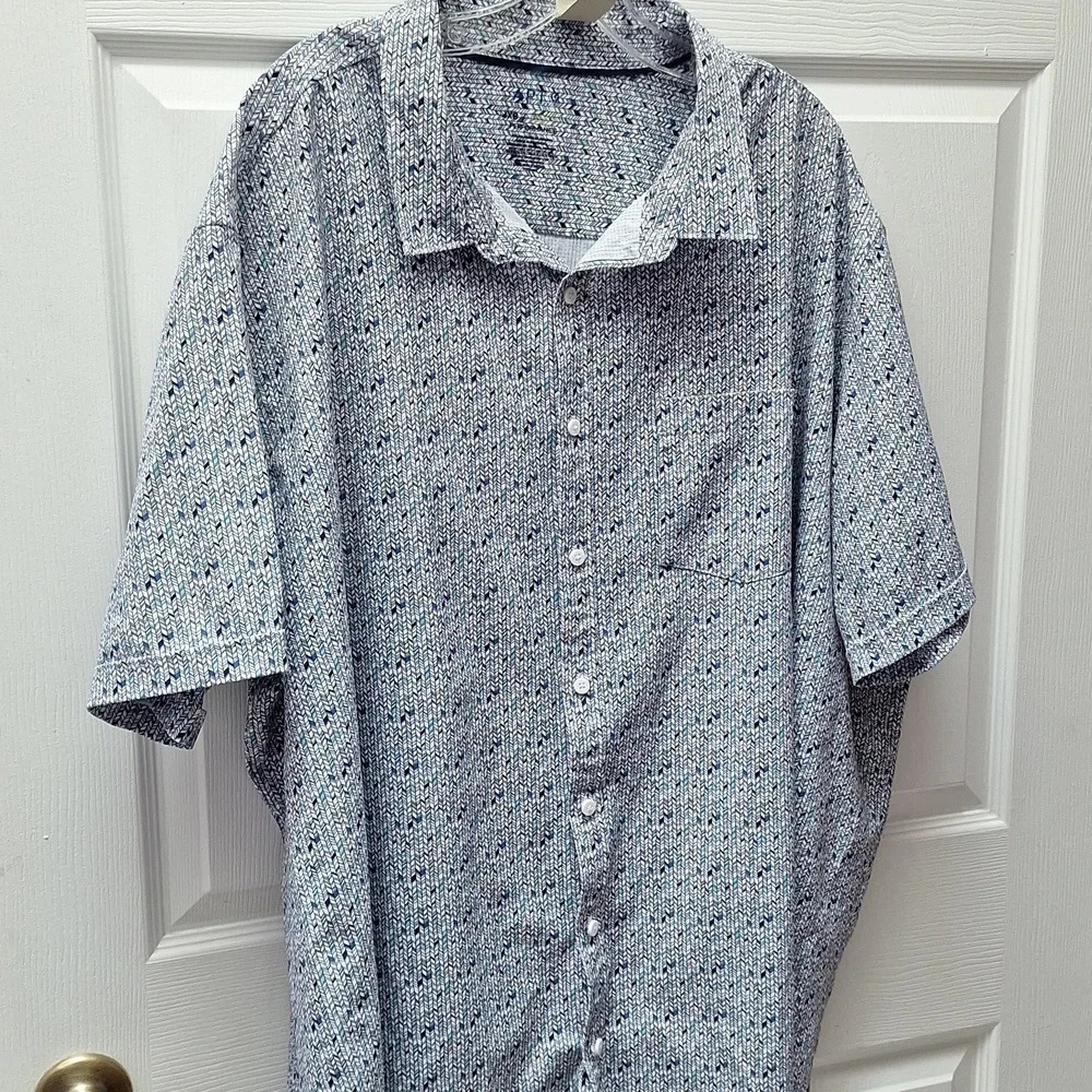 F Apt 9 Casual Stretch Short Sleeve Button Down B… - image 1